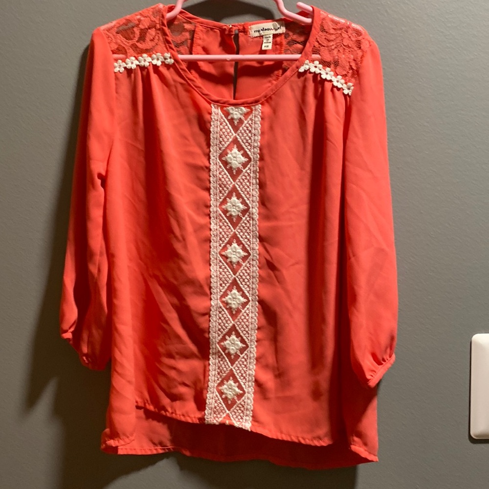 BRAND NEW GIRLS LONG SLEEVE SHIRT SIZE 8 NWT. SMOKE FREE HOME! - Picture 1 of 4